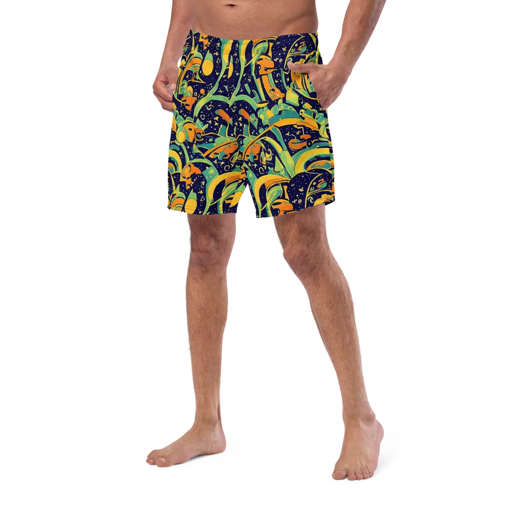 Jungle Voltage on Swim Trunks — Left Front