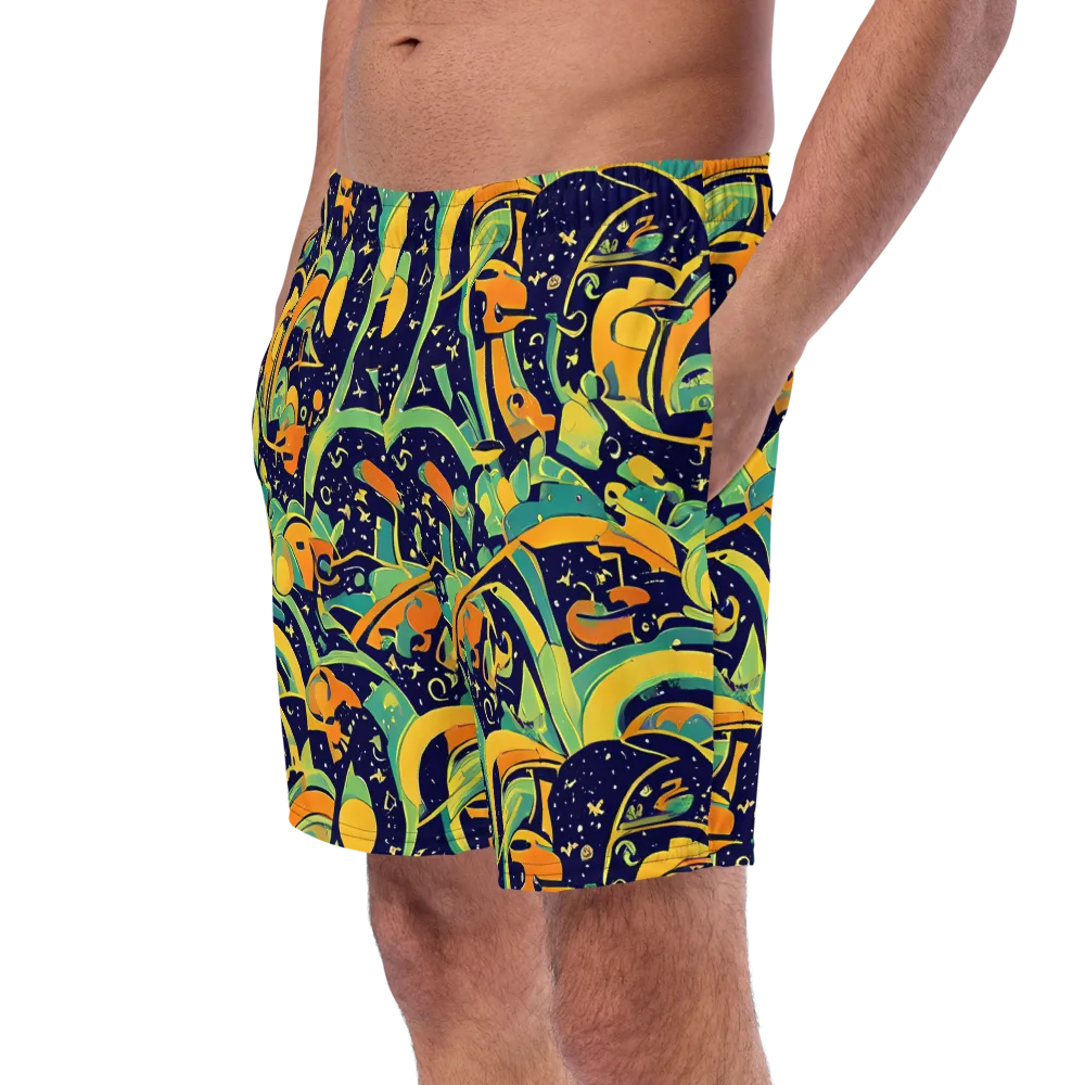 Jungle Voltage on Swim Trunks — Left Front