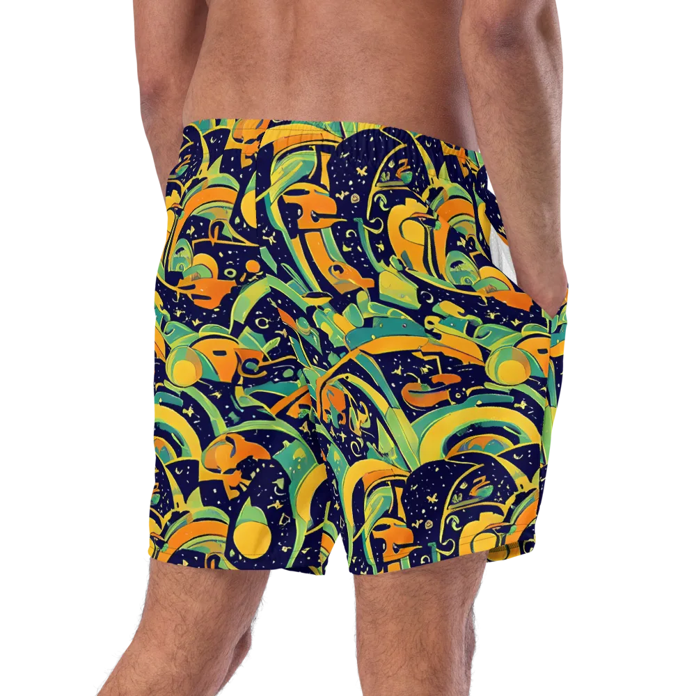 Jungle Voltage on Swim Trunks — Right Back
