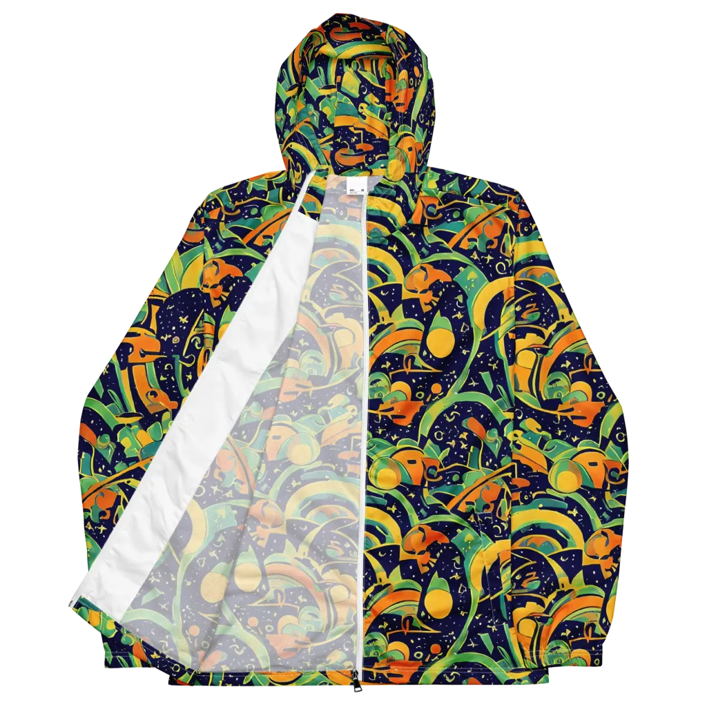 Jungle Voltage on Men's Windbreaker — Front