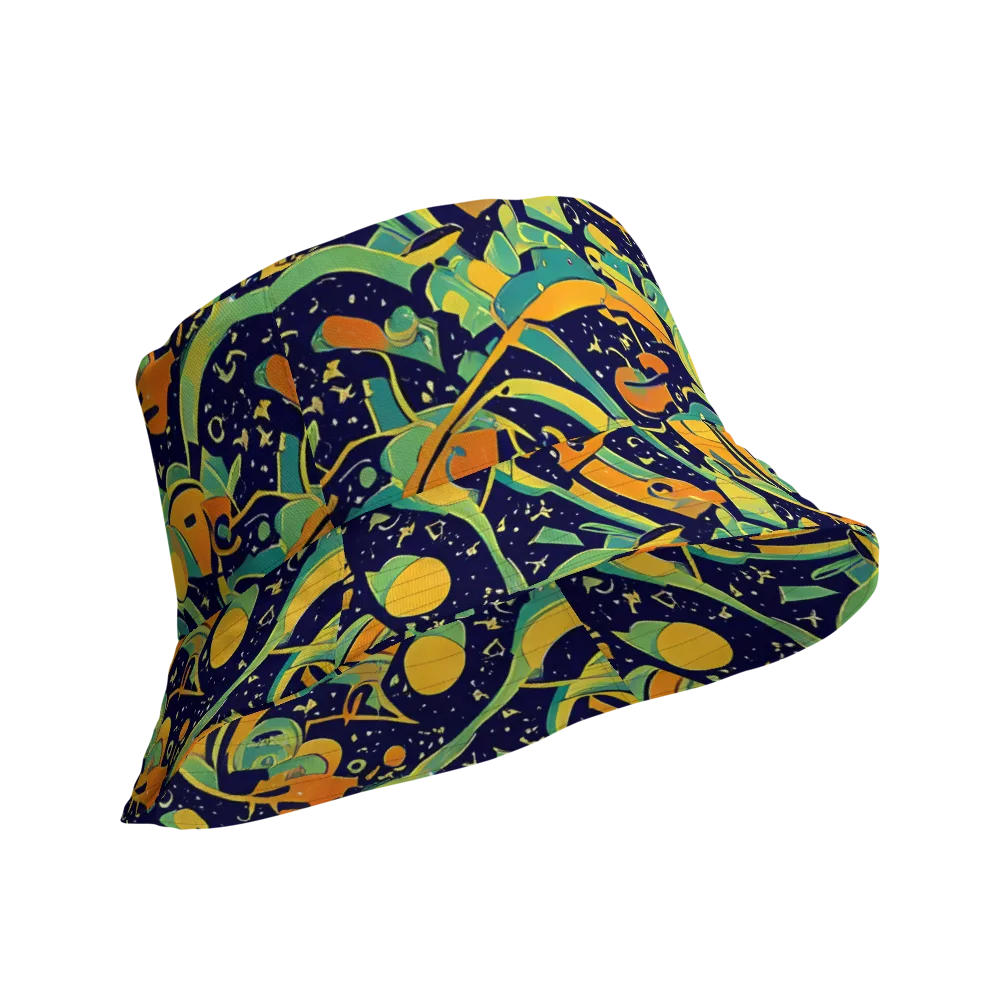 Jungle Voltage on Reversible Bucket Hat — Product details Outside