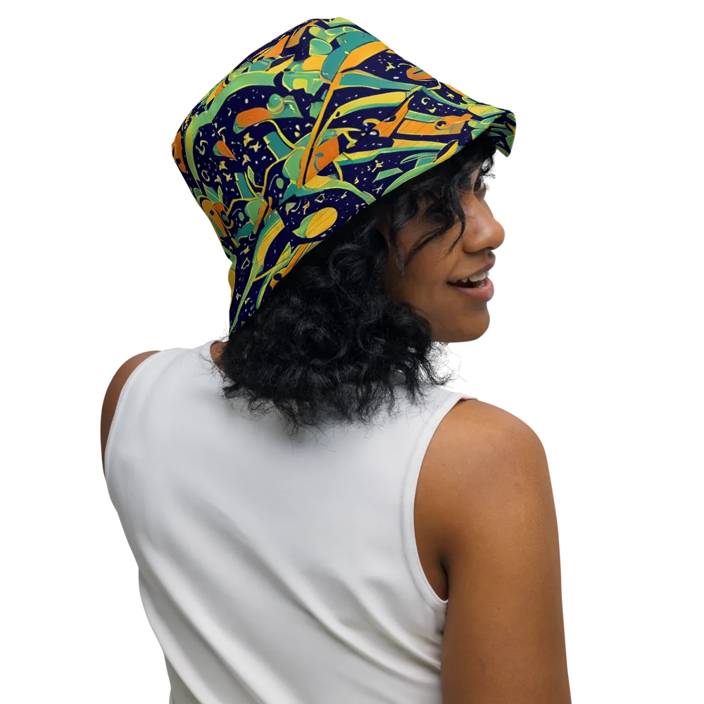 Jungle Voltage on Reversible Bucket Hat — Right Outside
