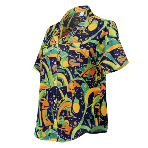 Jungle Voltage on a Women's Short Sleeve Pajama Top
