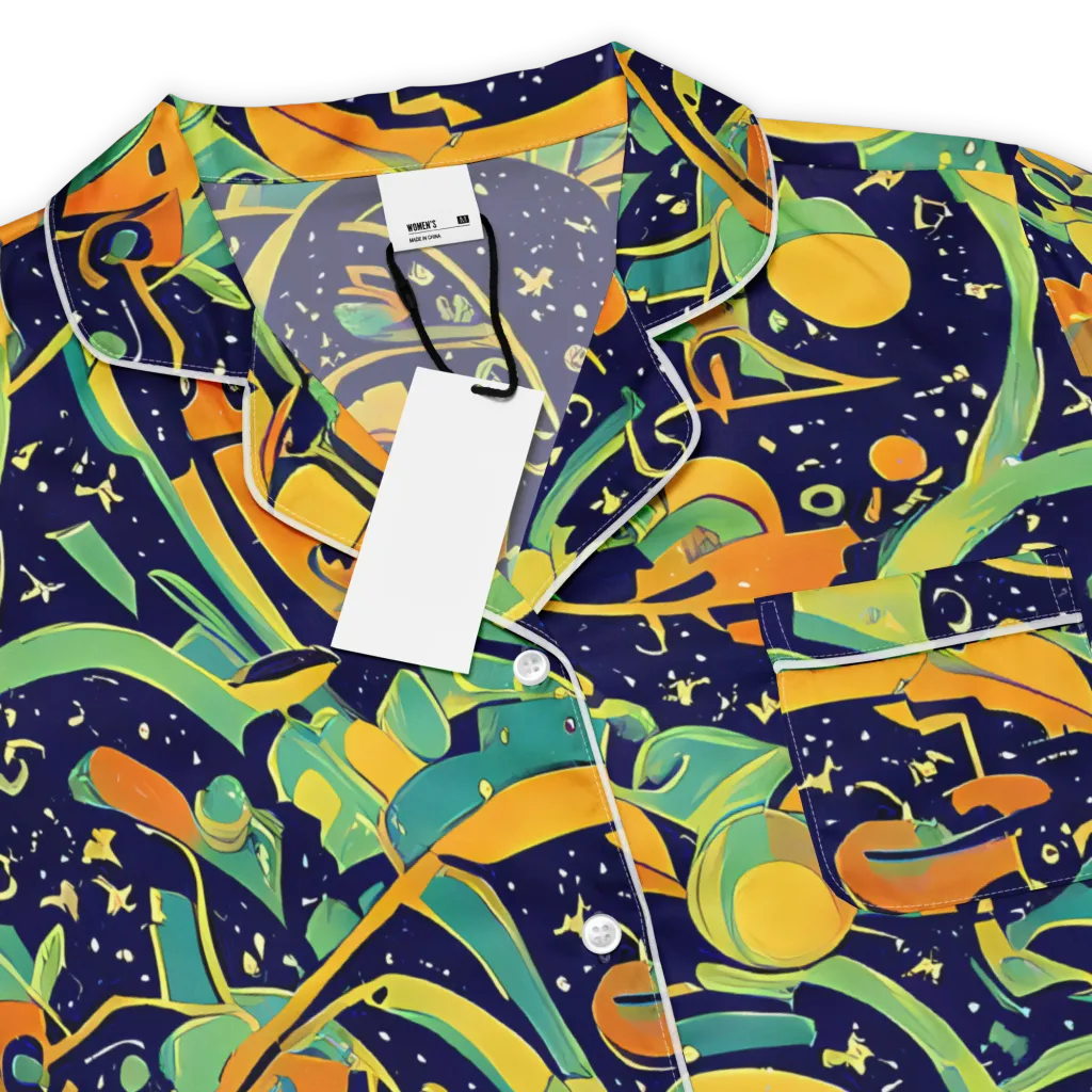 Jungle Voltage on Women's Short Sleeve Pajama Top — Product details