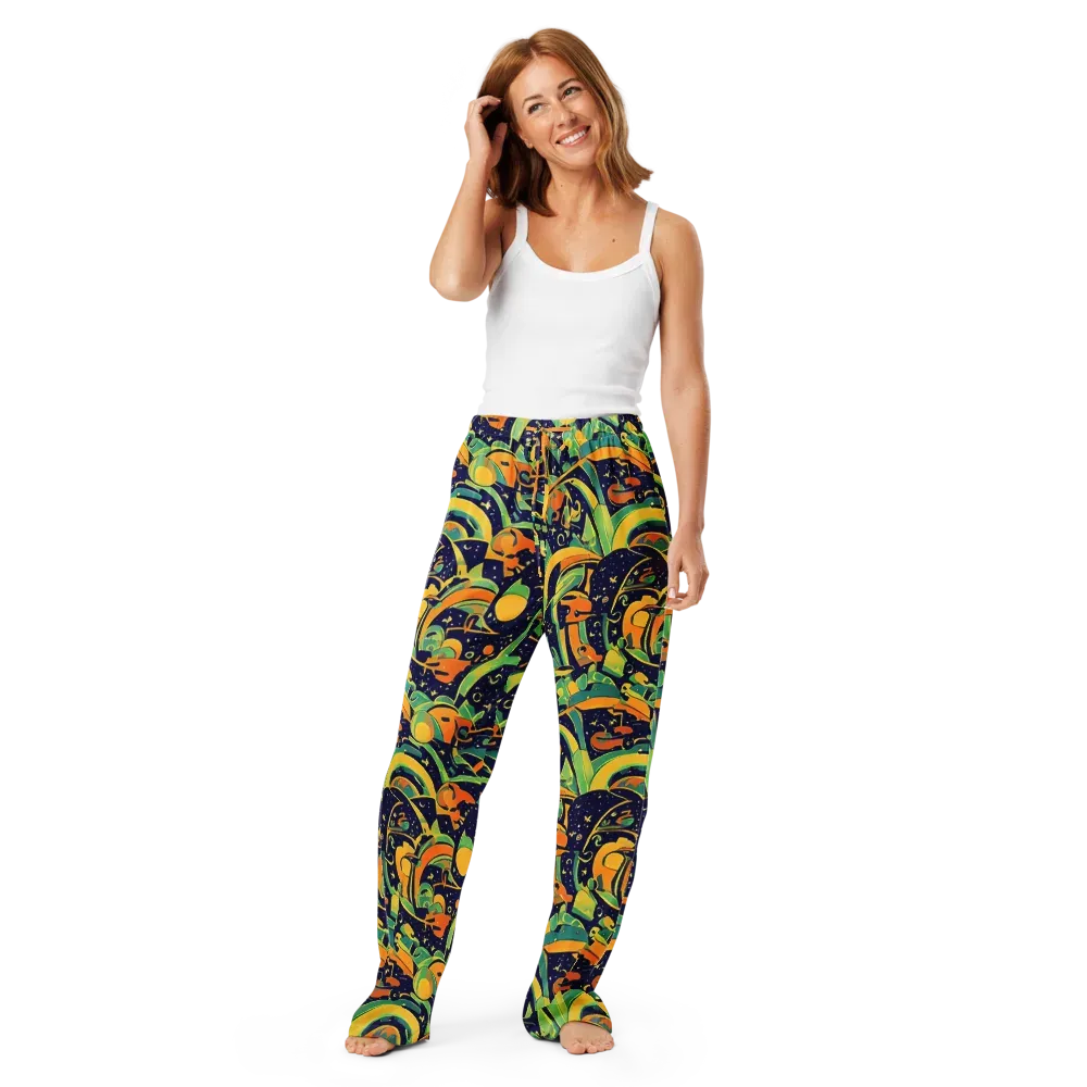 Jungle Voltage on Women's Pajama Pants — Front