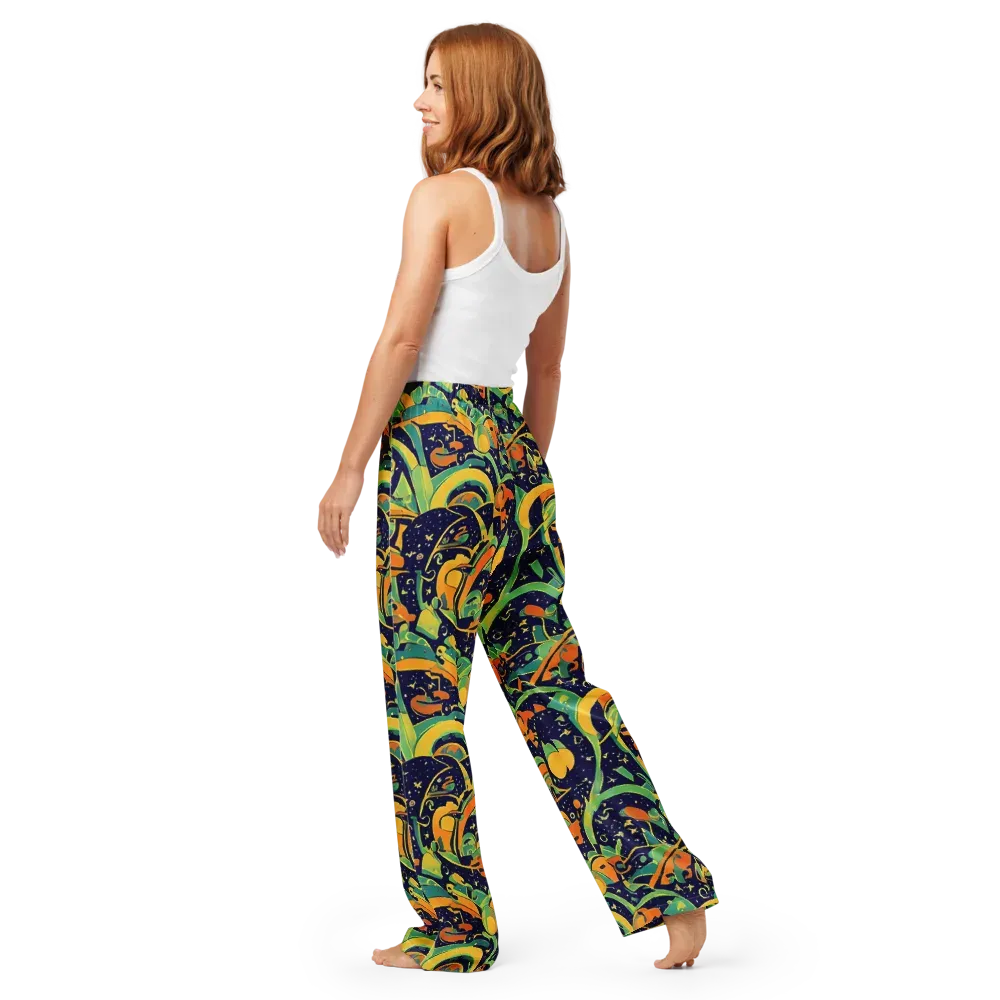 Jungle Voltage on Women's Pajama Pants — Back