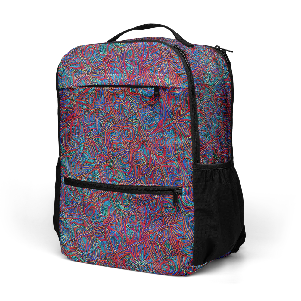 Kinetic Mosaic on Utility Backpack — Left Front