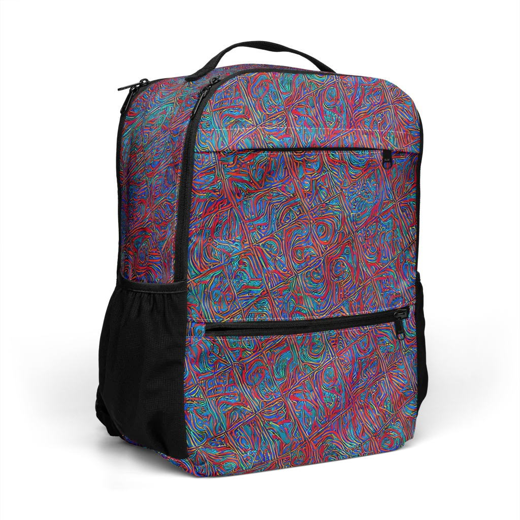 Kinetic Mosaic on Utility Backpack — Right Front