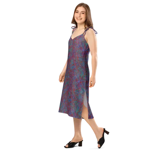 Kinetic Mosaic on a Slip Dress