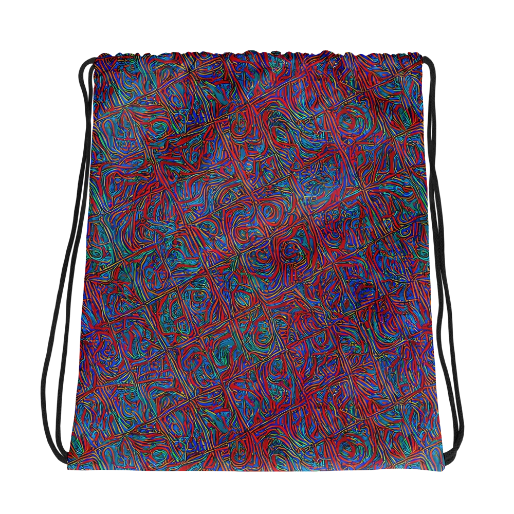 Kinetic Mosaic on Drawstring Bag — Photo