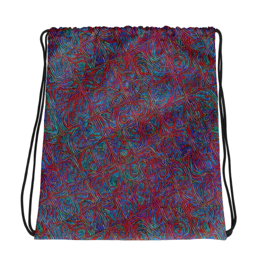 Kinetic Mosaic on a Drawstring Bag