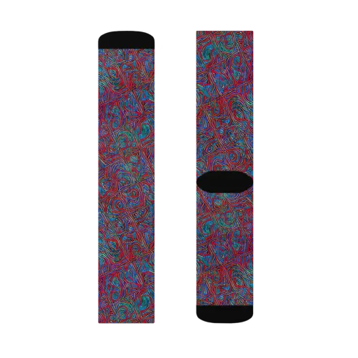 Kinetic Mosaic on a Socks