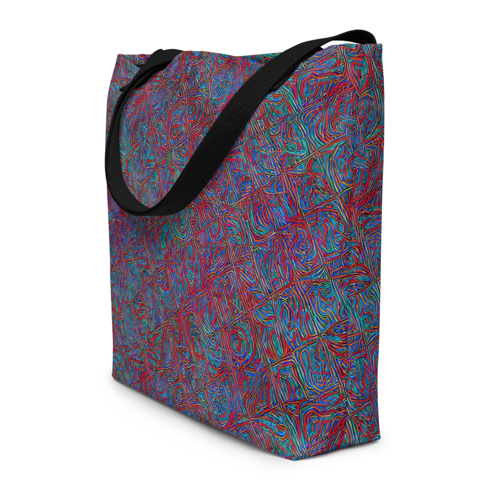 Kinetic Mosaic on Large Tote Bag W/ Pocket — Front