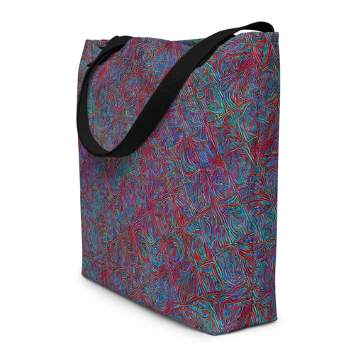 Kinetic Mosaic on a Large Tote Bag W/ Pocket