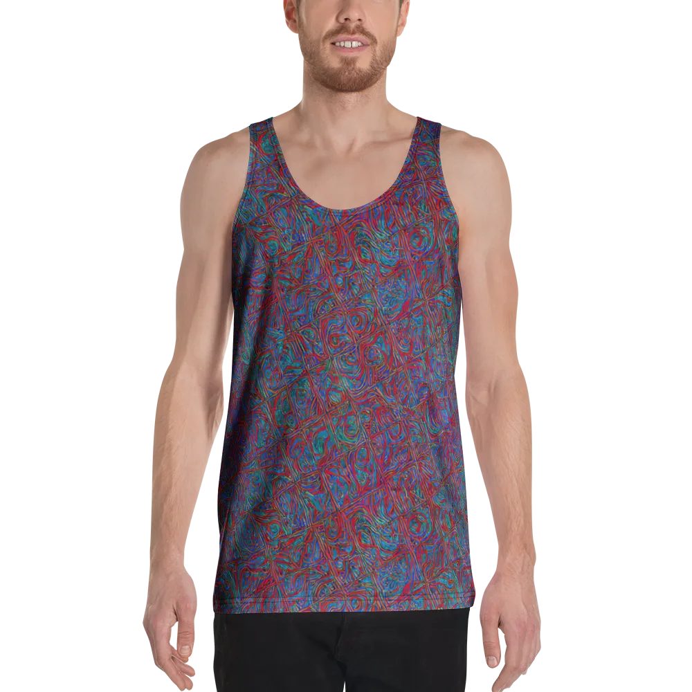 Kinetic Mosaic on Men's Tank Top — Front