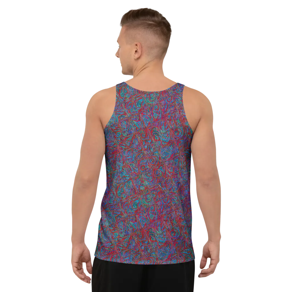 Kinetic Mosaic on Men's Tank Top — Back