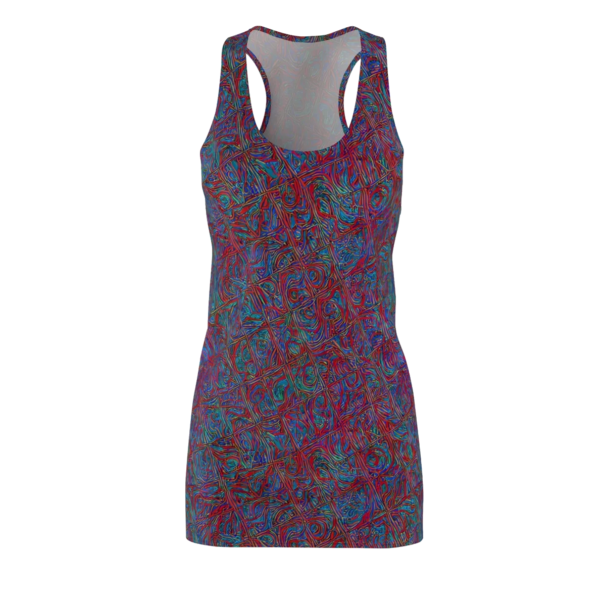Kinetic Mosaic on Racerback Dress — Front
