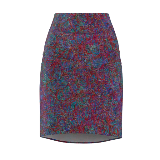 Kinetic Mosaic on a Pencil Skirt
