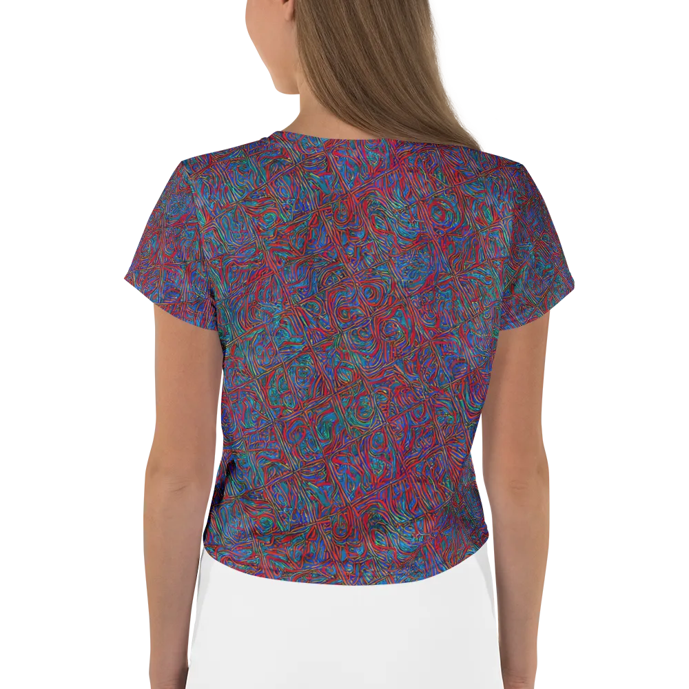 Kinetic Mosaic on Crop Tee — Back