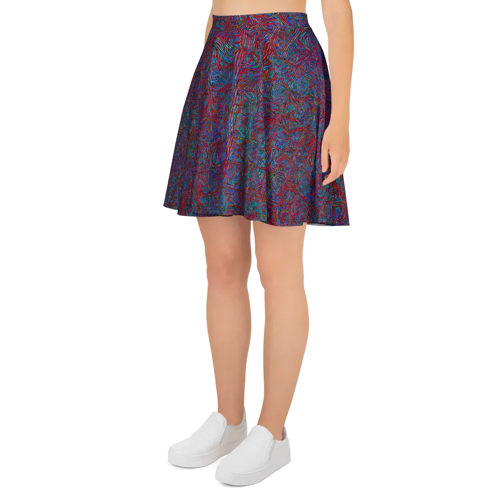 Kinetic Mosaic on Skater Skirt — Left