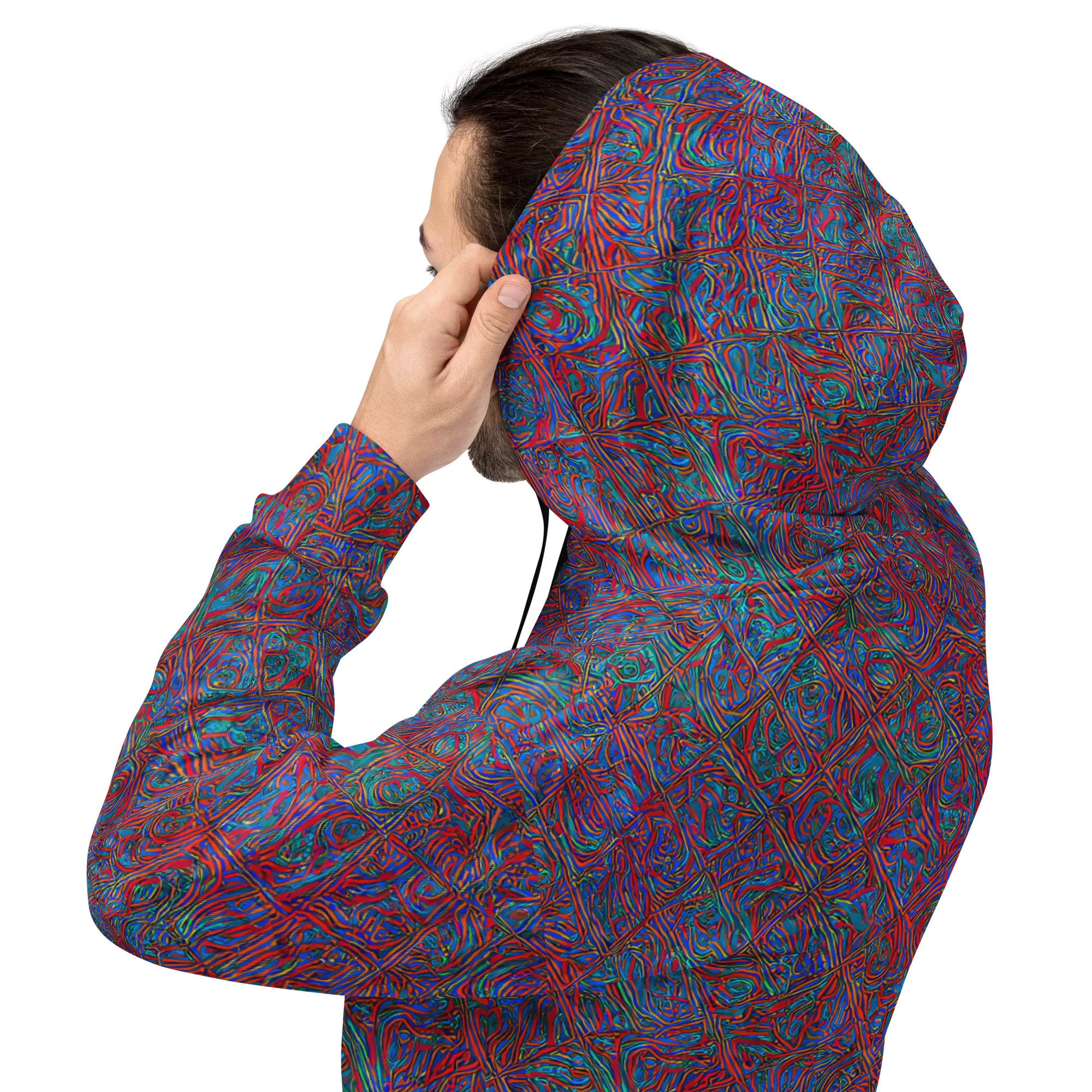 Kinetic Mosaic on Hoodie — Back