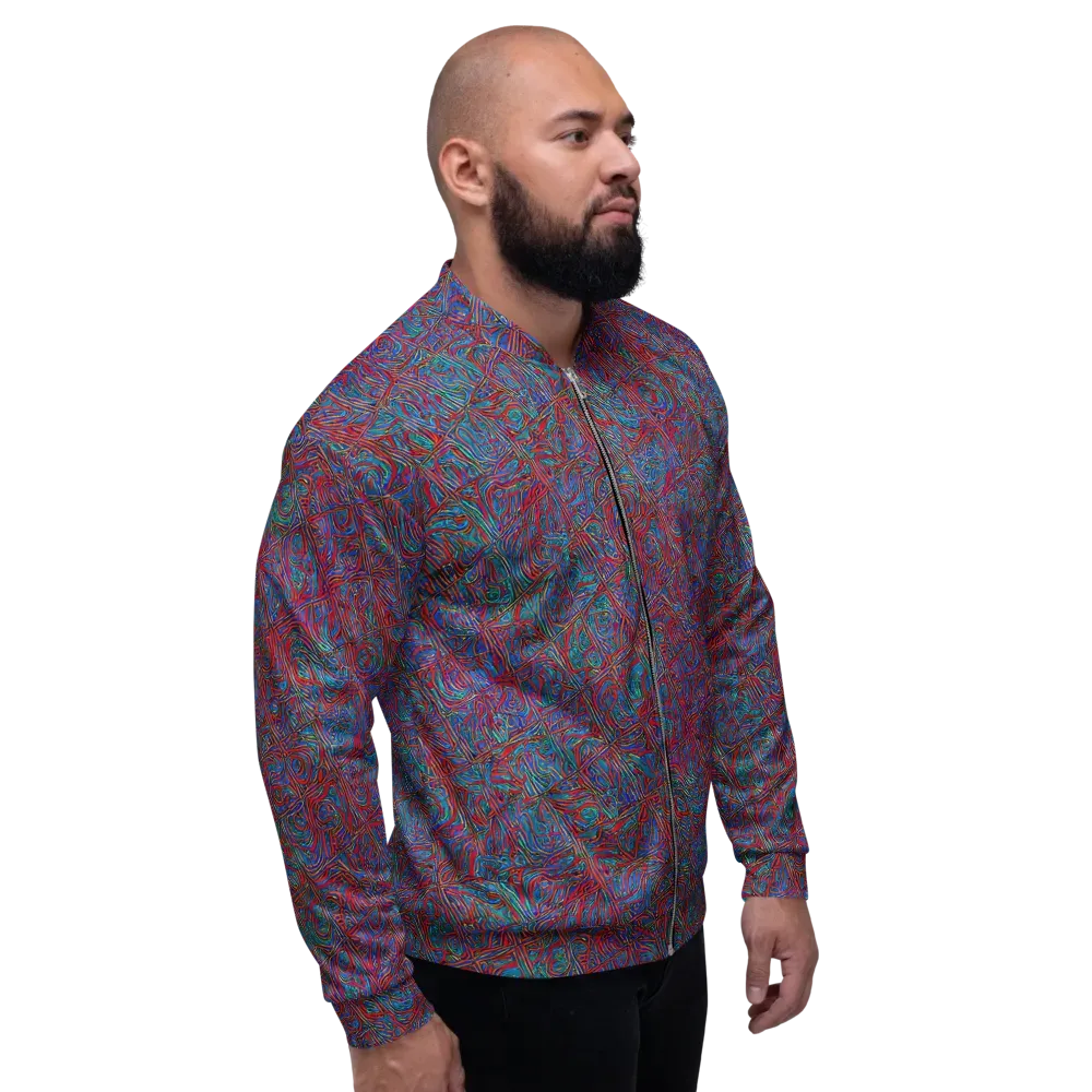 Kinetic Mosaic on Bomber Jacket — Right