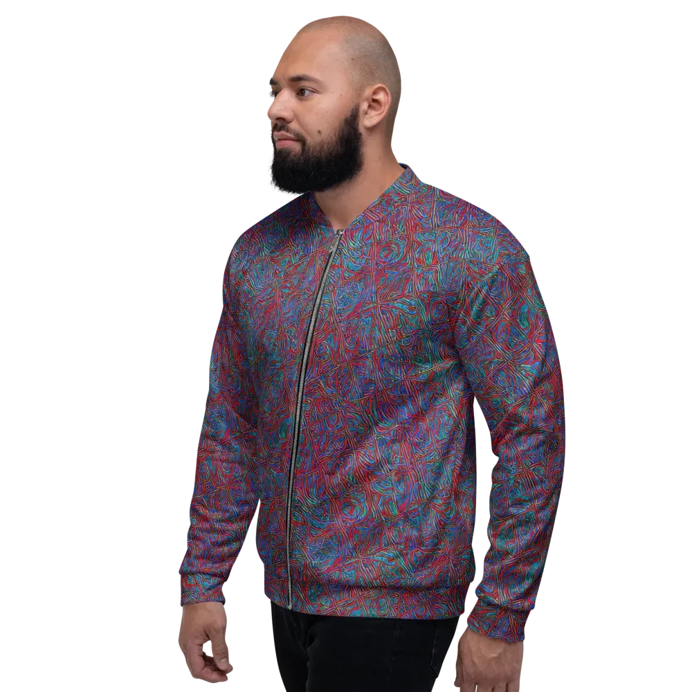 Kinetic Mosaic on Bomber Jacket — Left