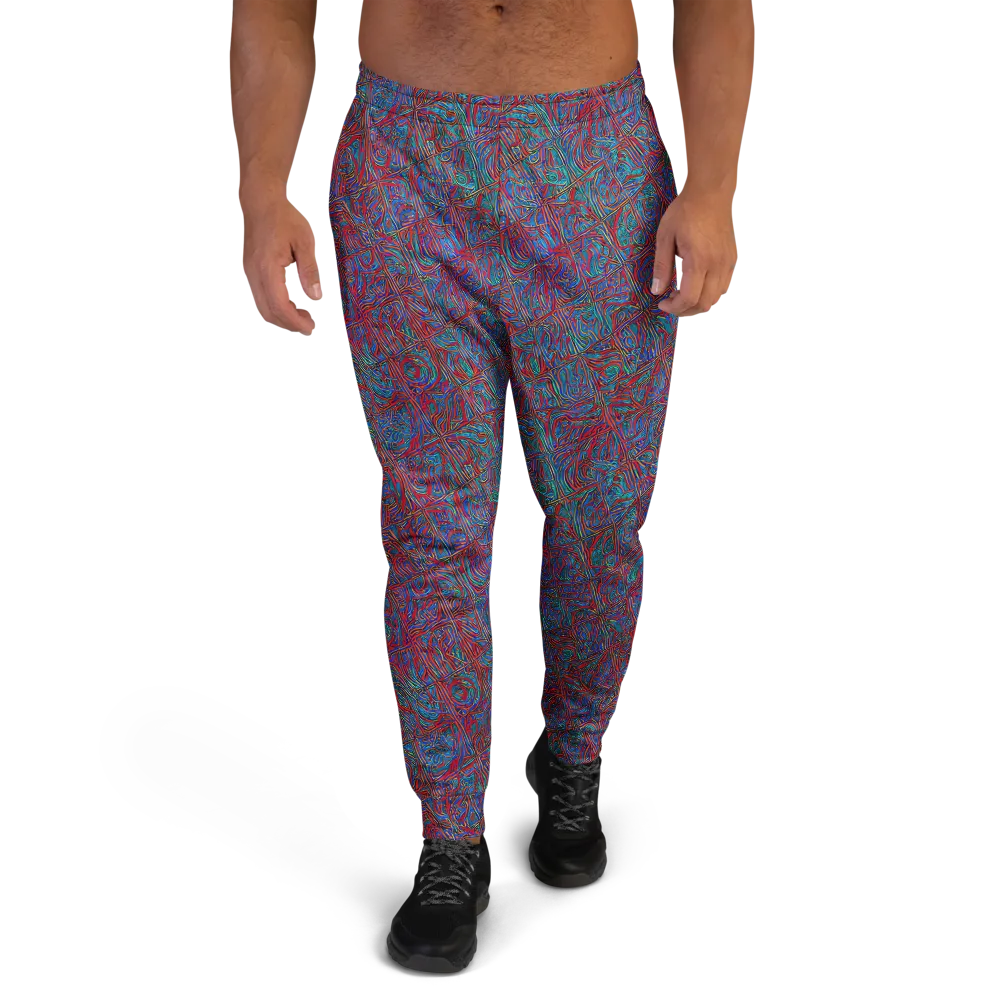 Kinetic Mosaic on Men's Joggers — Front