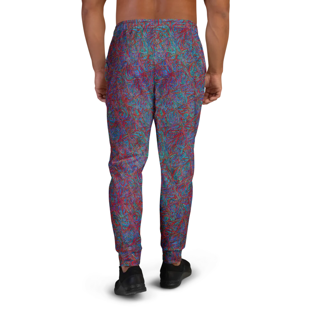 Kinetic Mosaic on Men's Joggers — Back