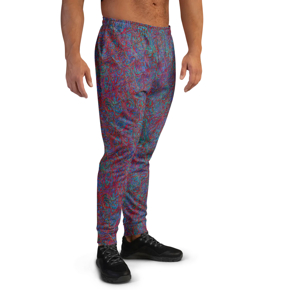 Kinetic Mosaic on Men's Joggers — Right