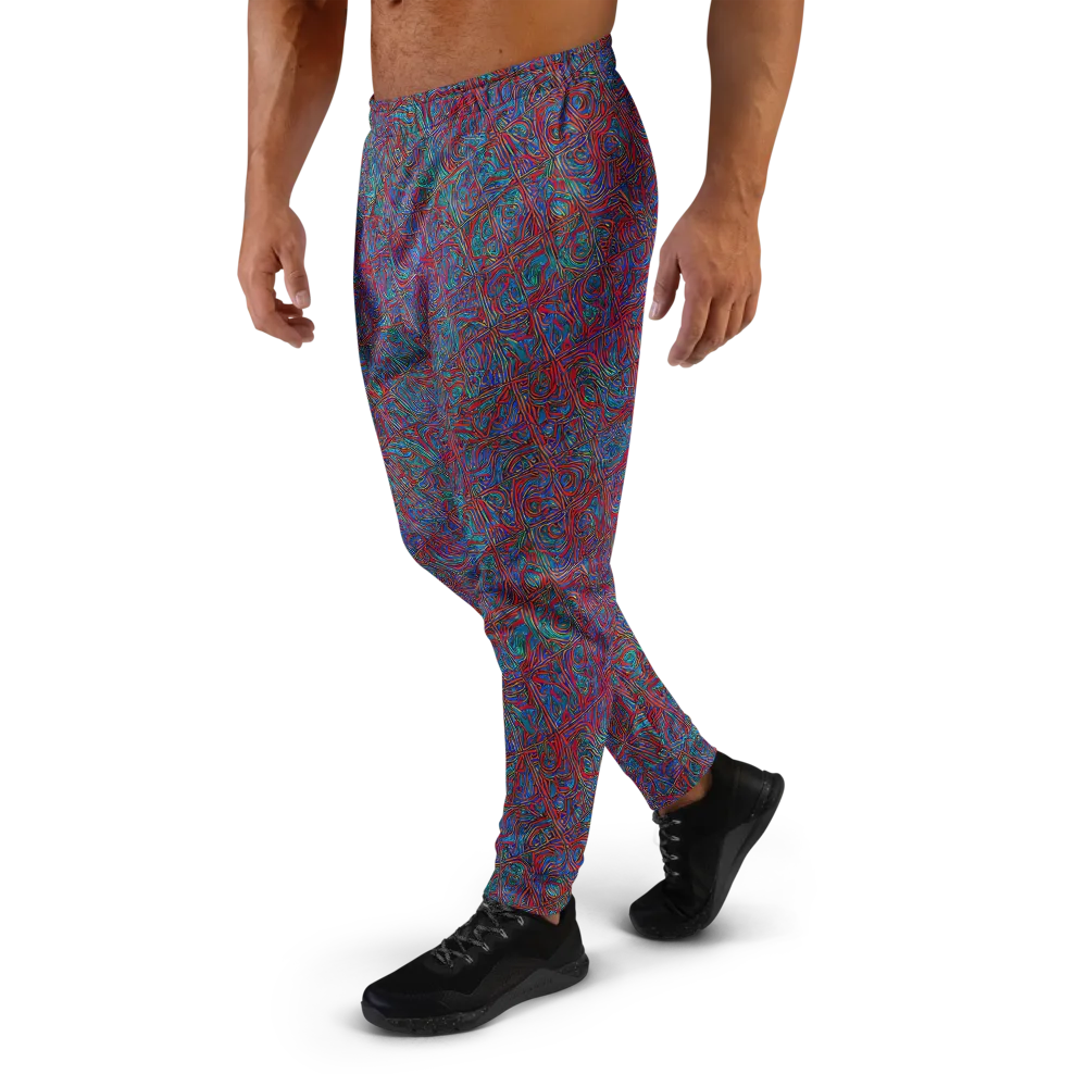 Kinetic Mosaic on Men's Joggers — Left