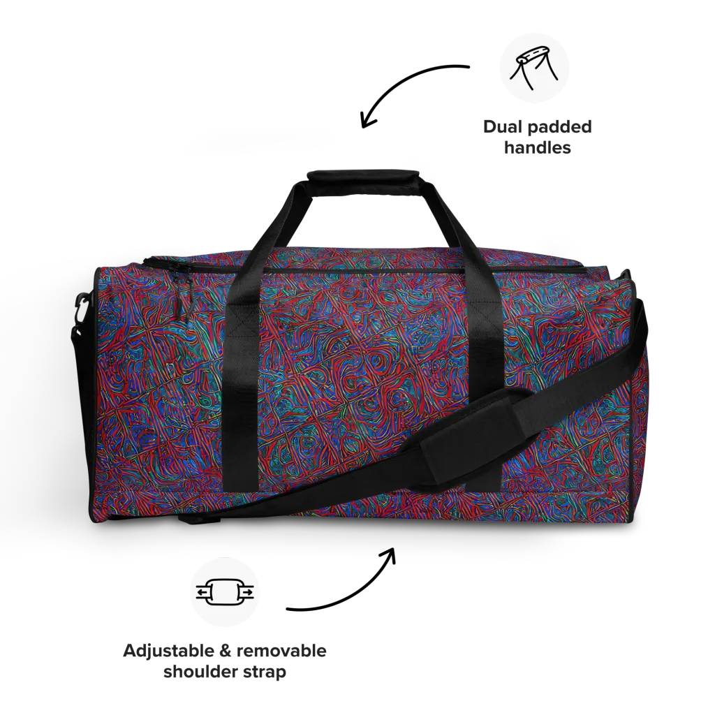 Kinetic Mosaic on Duffle Bag — Front