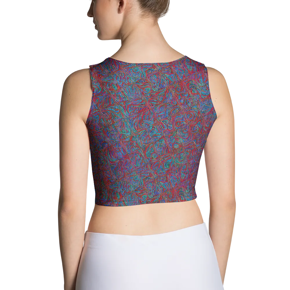 Kinetic Mosaic on Crop Top — Back