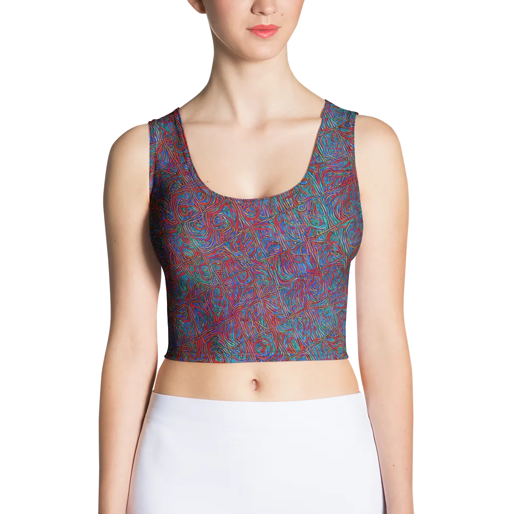 Kinetic Mosaic on Crop Top — Front