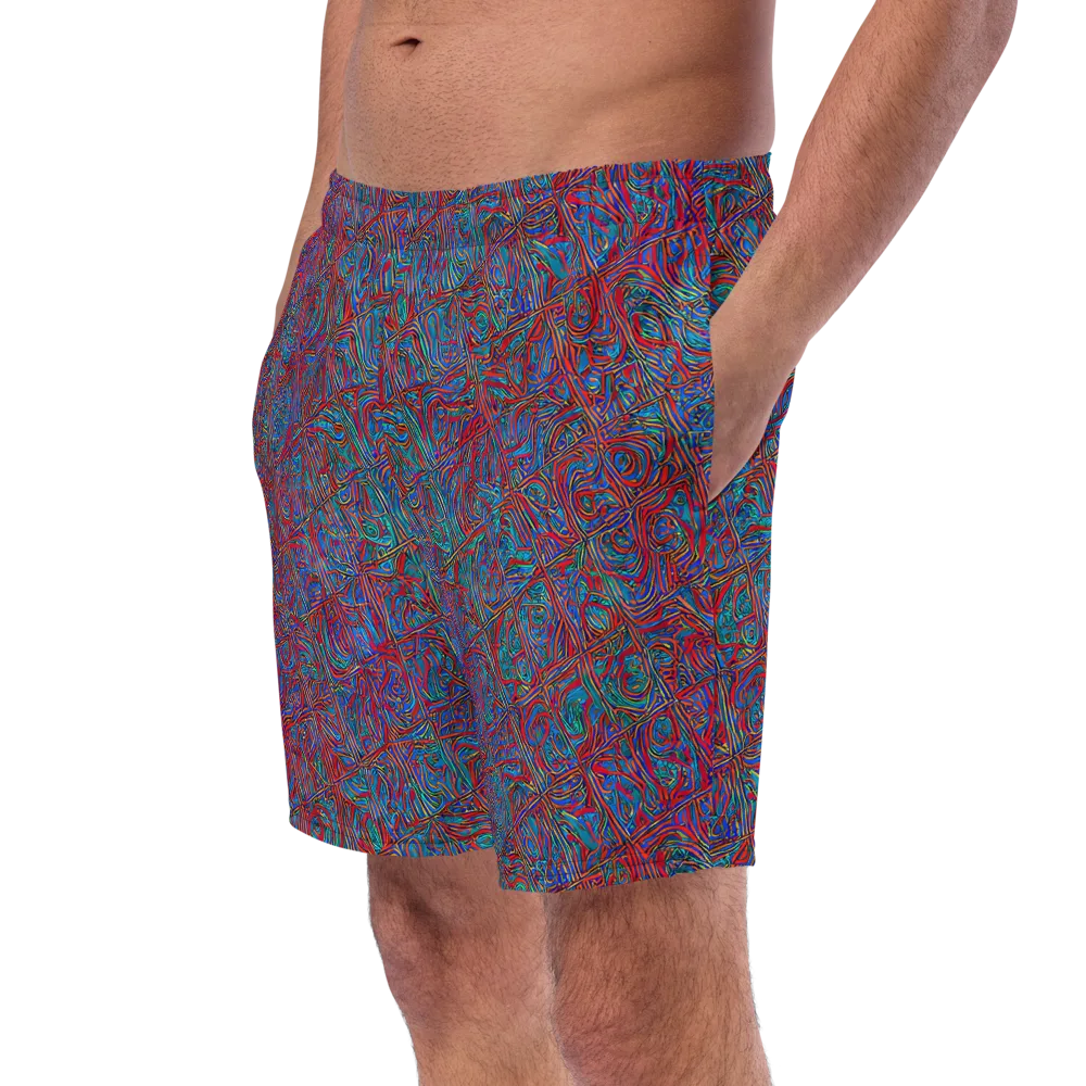 Kinetic Mosaic on Swim Trunks — Left Front