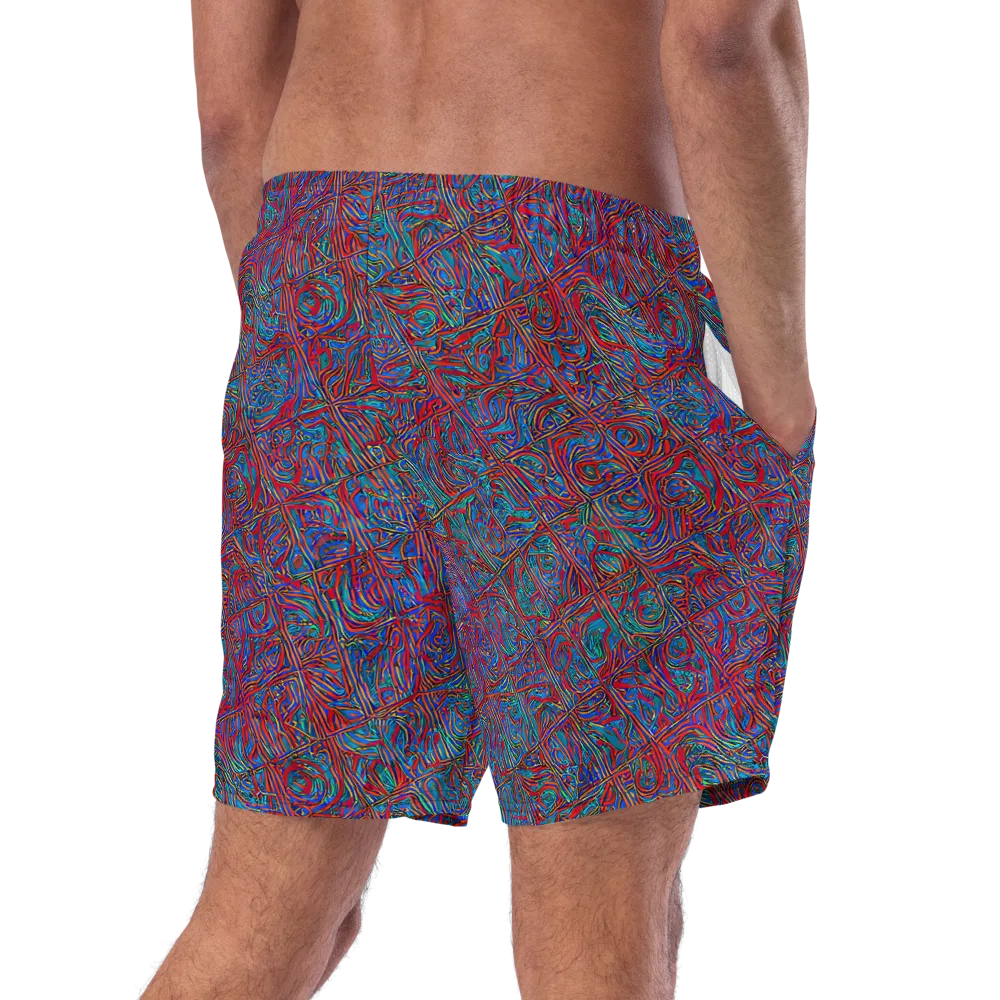 Kinetic Mosaic on Swim Trunks — Right Back