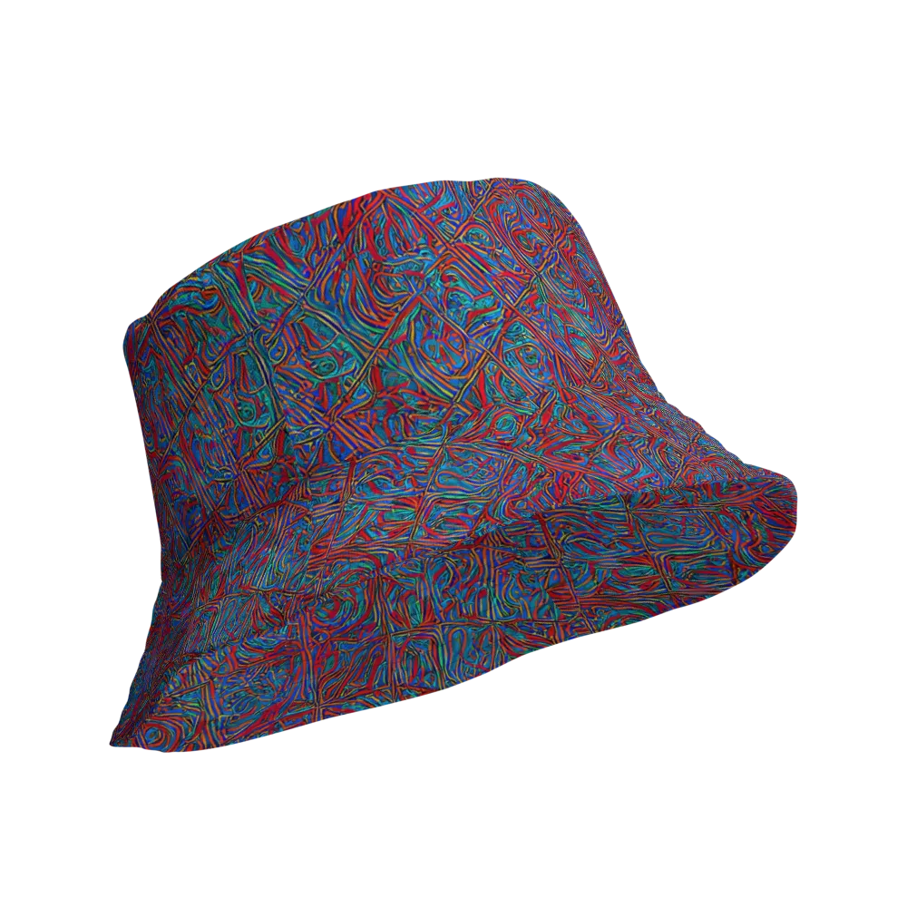 Kinetic Mosaic on Reversible Bucket Hat — Product details Outside