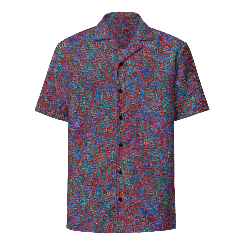 Kinetic Mosaic on Button Shirt — Front