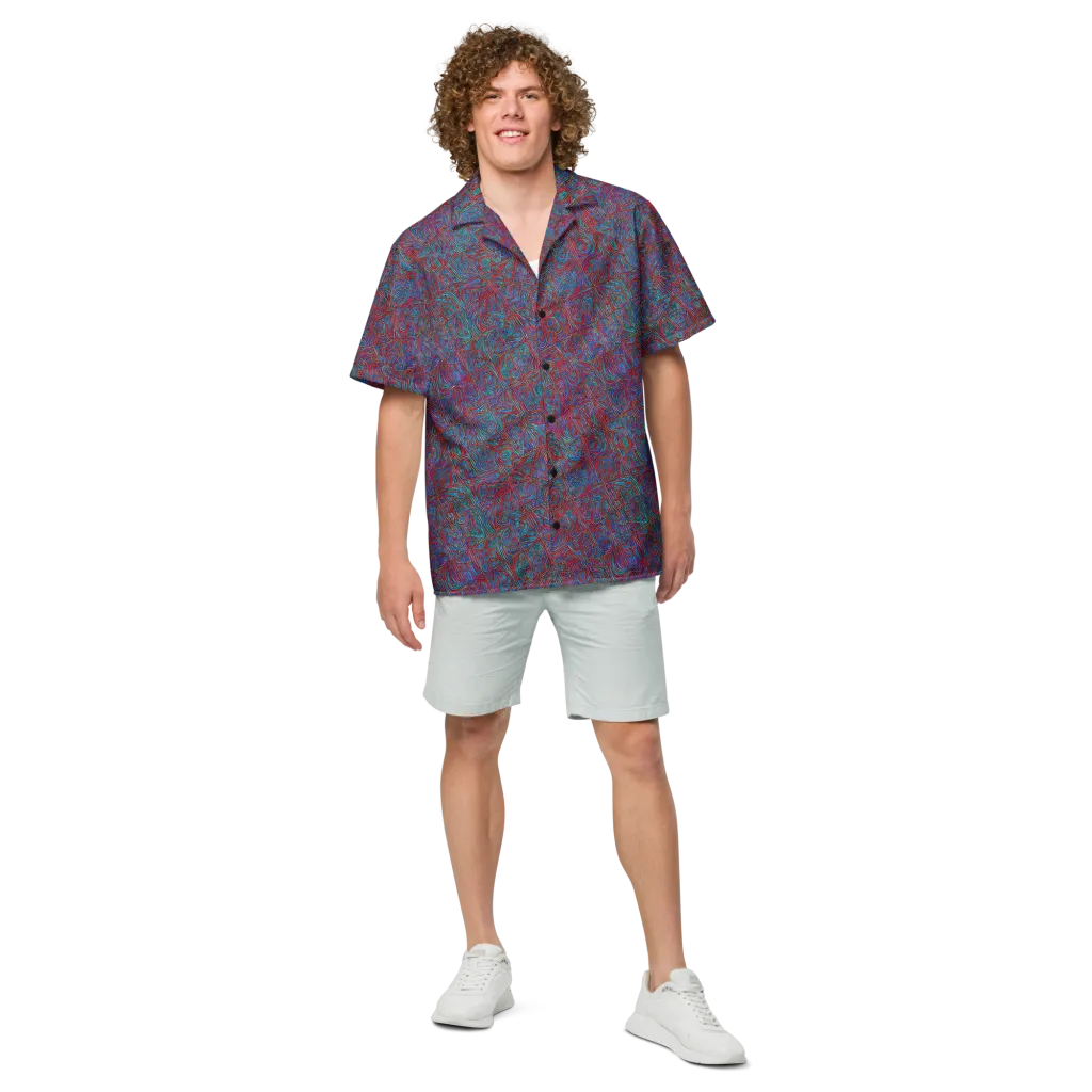 Kinetic Mosaic on Button Shirt — Front