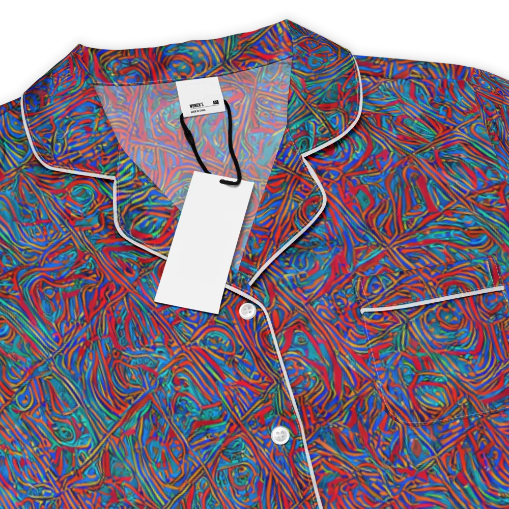 Kinetic Mosaic on Women's Short Sleeve Pajama Top — Product details