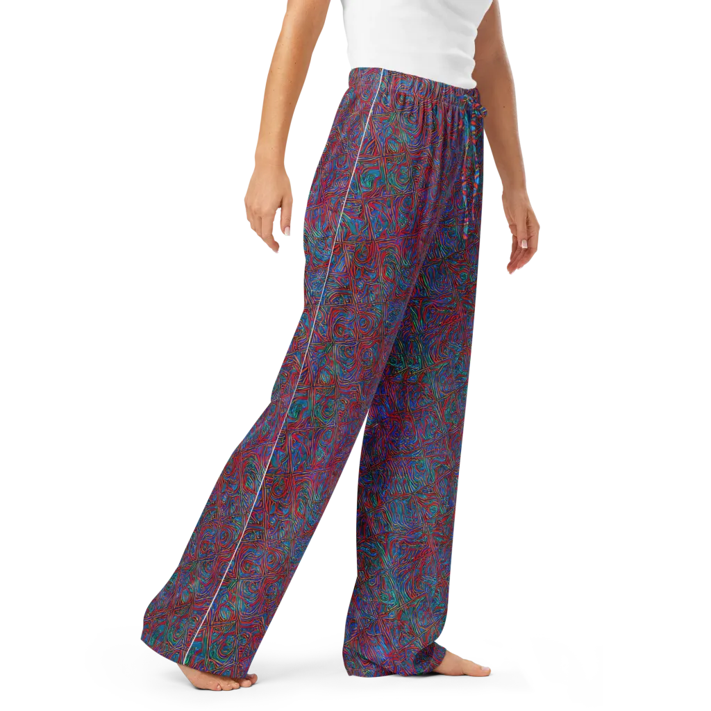 Kinetic Mosaic on Women's Pajama Pants — Right Front