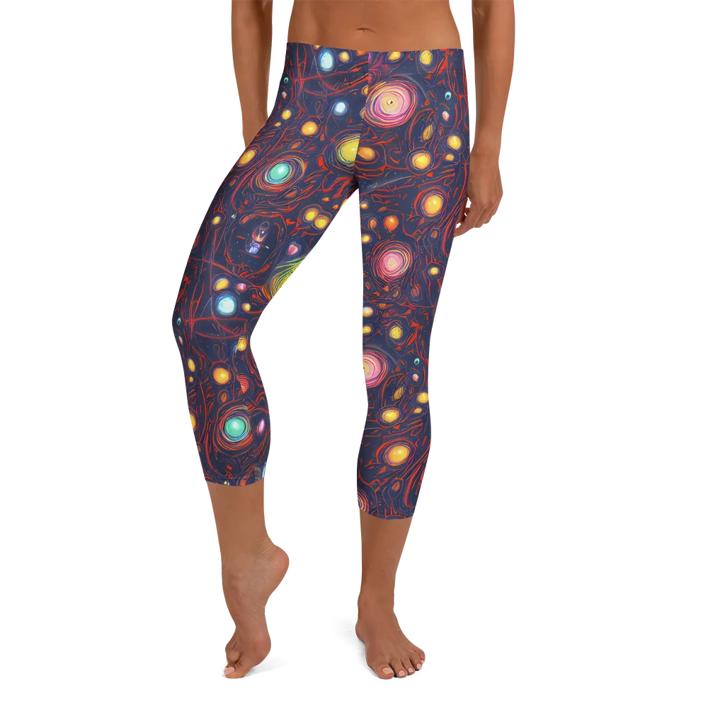 Molten Constellation on Capri Leggings — Front
