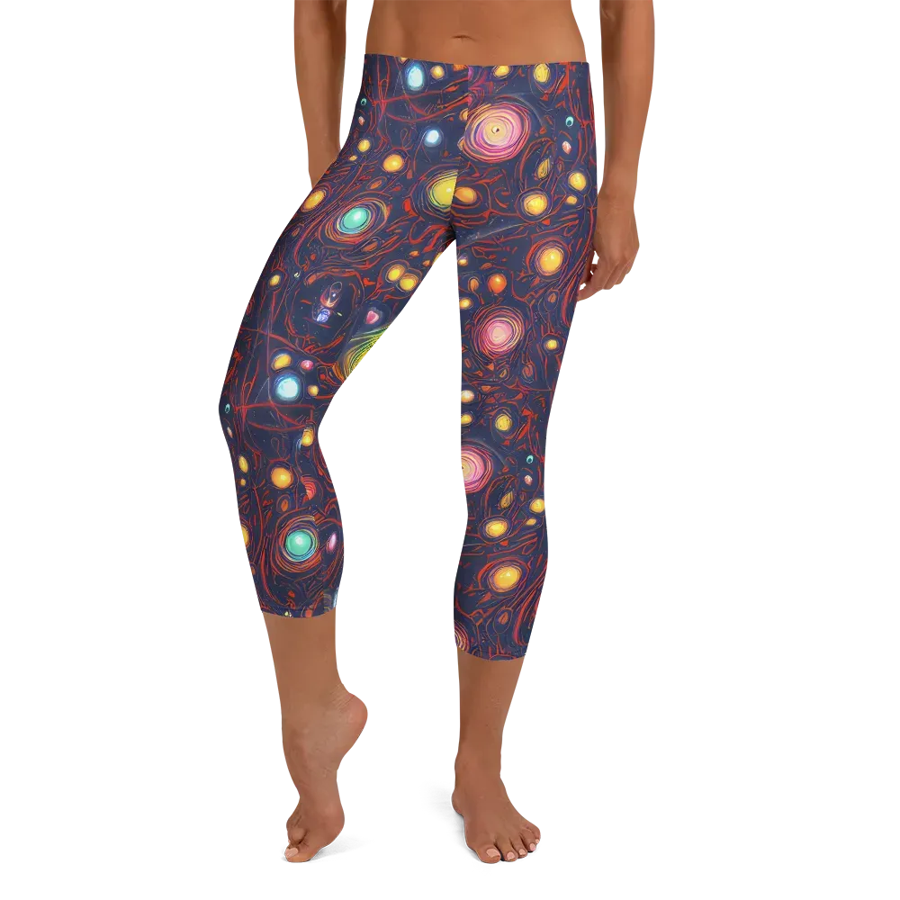 Molten Constellation on Capri Leggings — Front