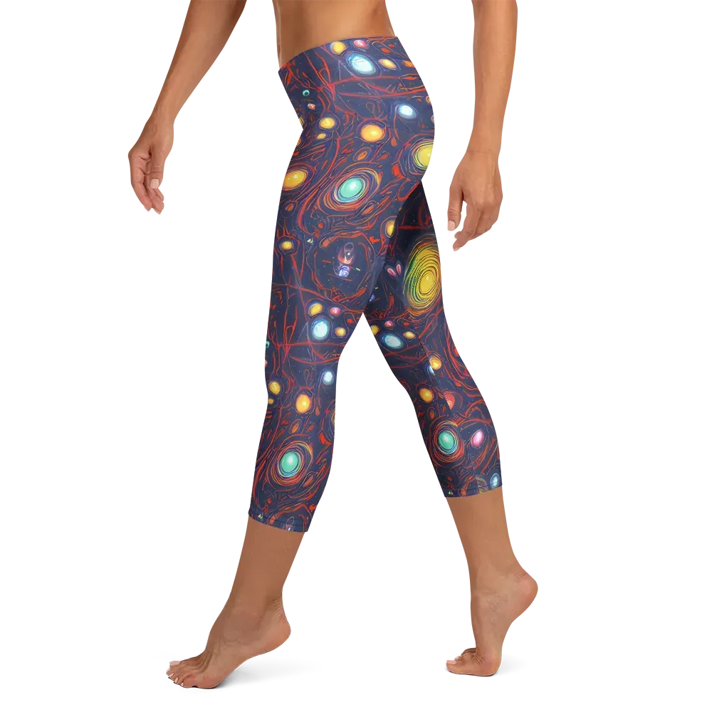 Molten Constellation on Capri Leggings — Left