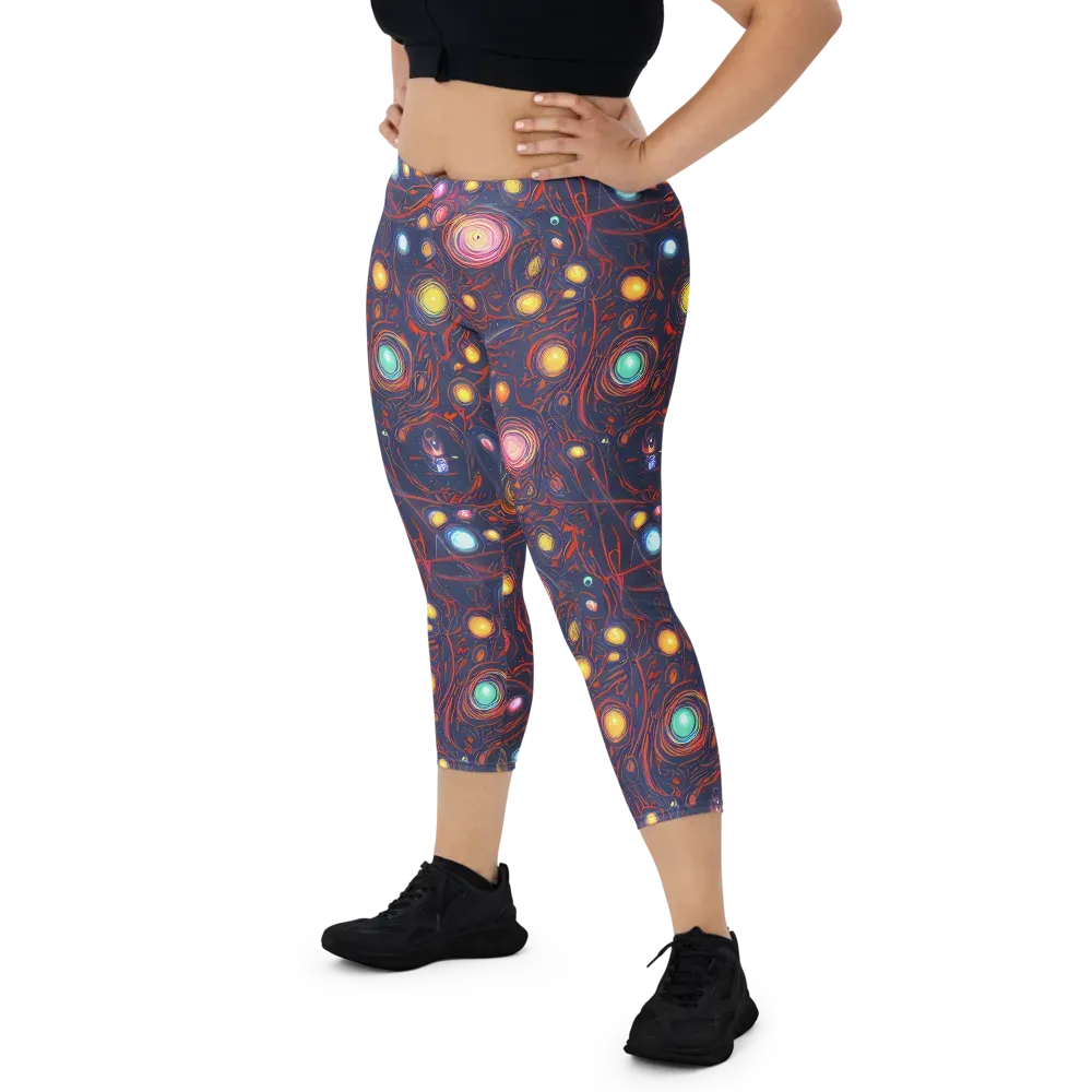 Molten Constellation on Capri Leggings — Front
