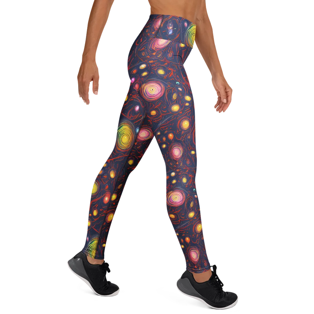 Molten Constellation on Yoga Leggings — Right