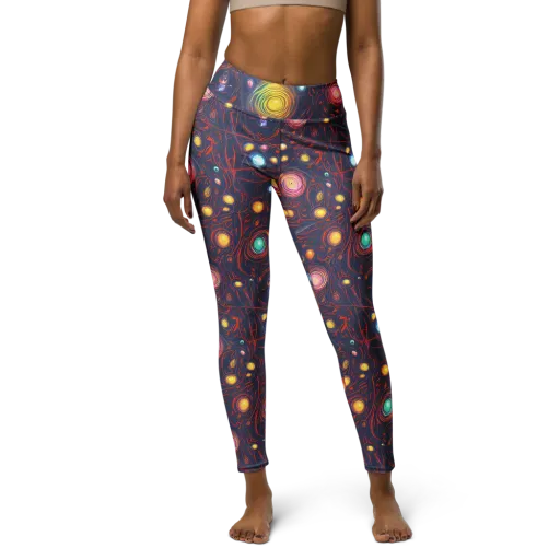 Molten Constellation on a Yoga Leggings