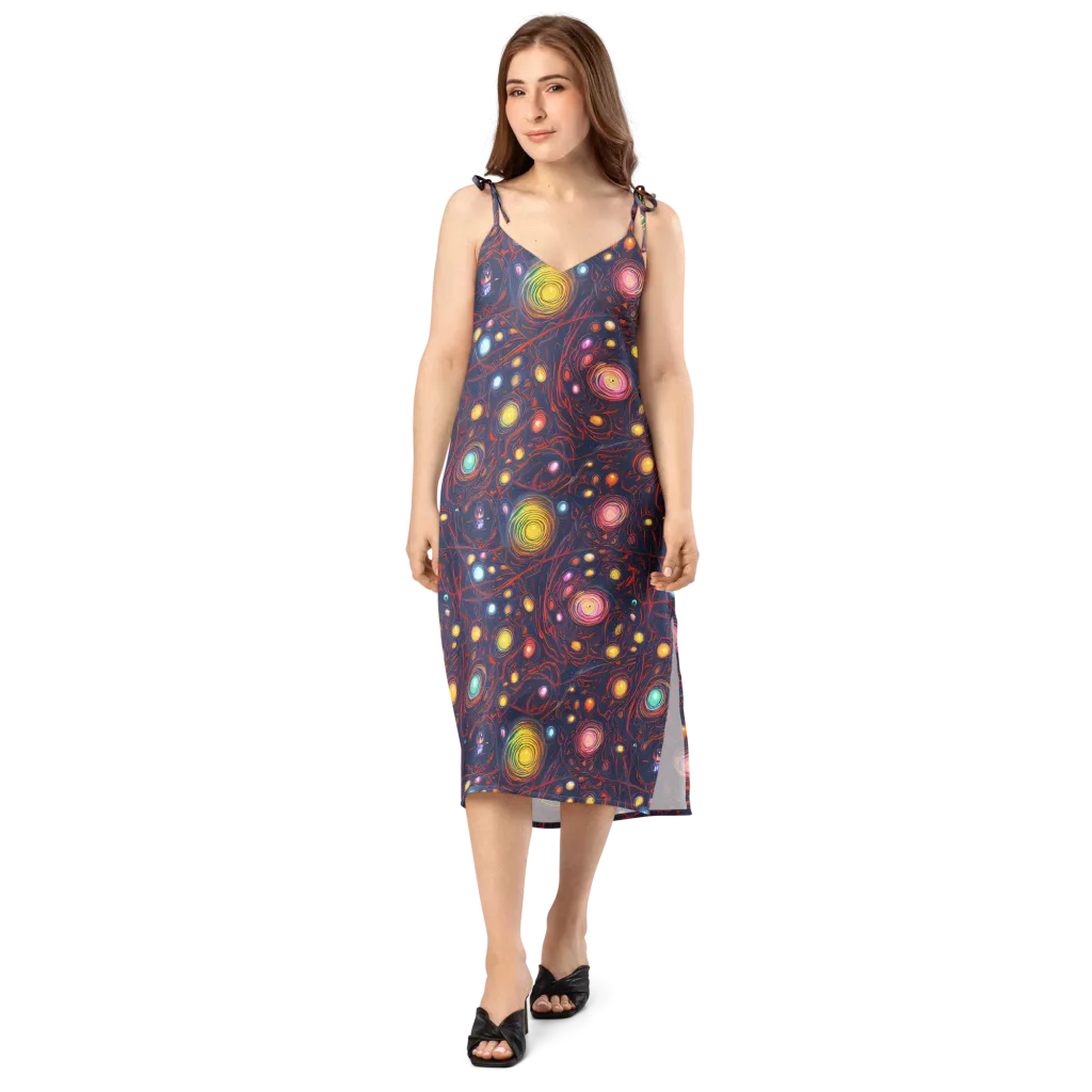 Molten Constellation on Slip Dress — Front