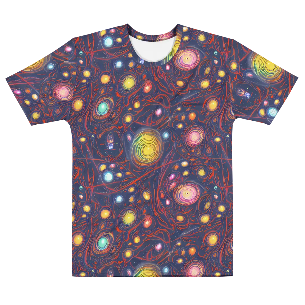 Molten Constellation on Men's Cotton Crew Neck T-Shirt — Front