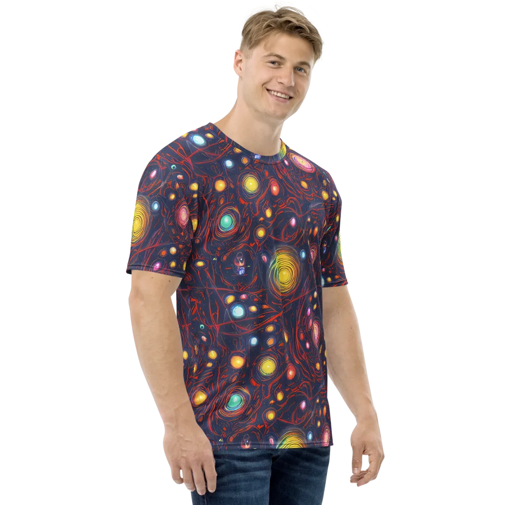 Molten Constellation on Men's Crew Neck T-Shirt — Right